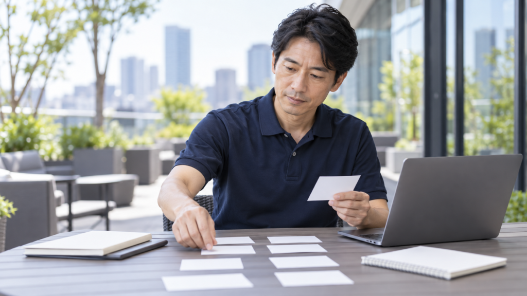 業務の見える化とは？仕事量と判断待ちを整理する基本を相談・確認するイメージ