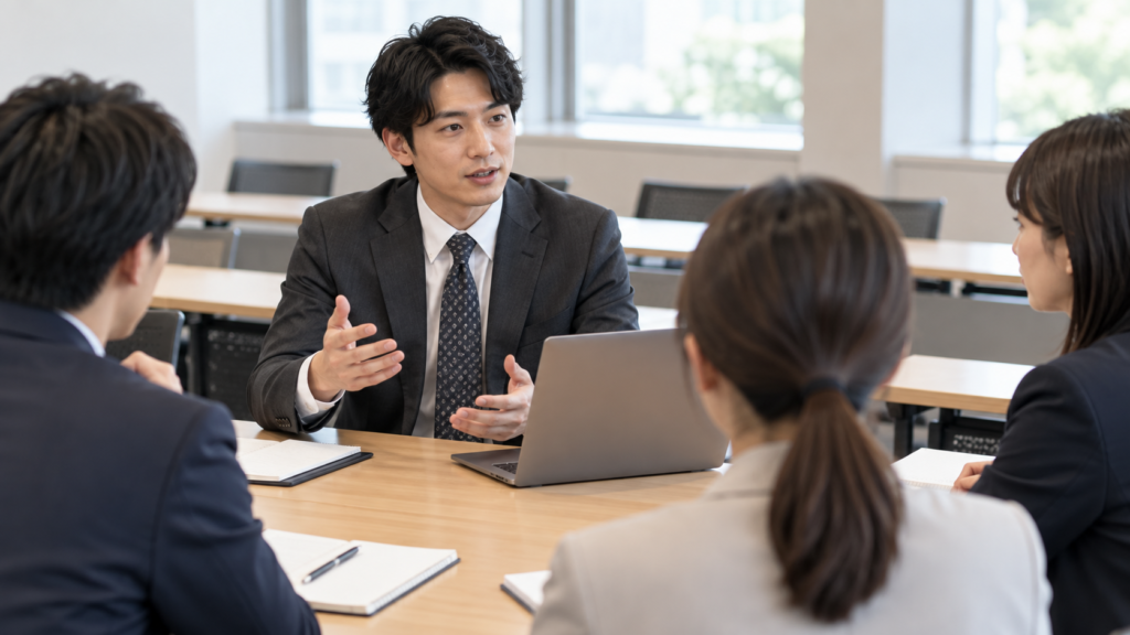 会議の効率化とは？報告・相談・決定を分ける進め方を相談・確認するイメージ