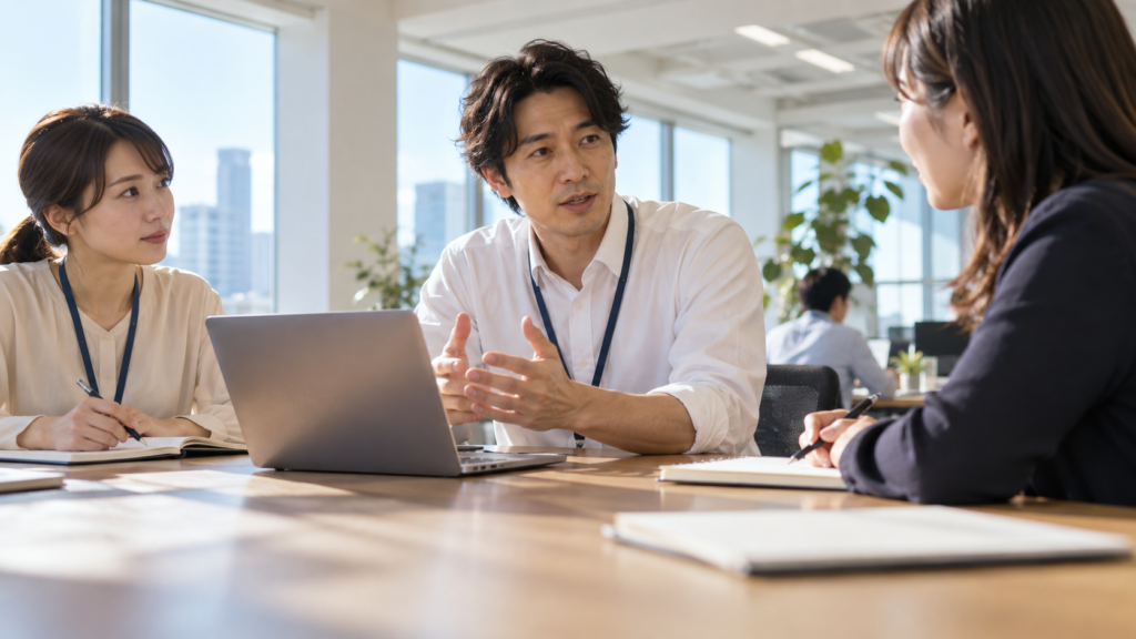 オンライン採用とは？企業と応募者が接点を持つ仕組みを確認する説明用イメージ