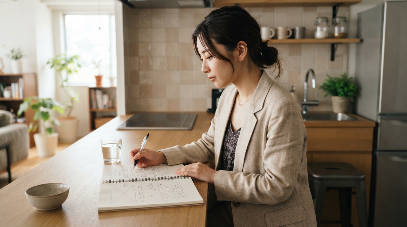 FAQの構成を考える日本人のライター